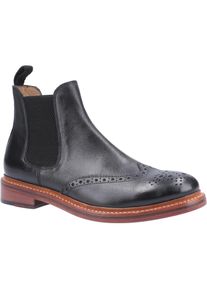 COTSWOLD Cotwold Herren Siddington Leder elastische Kleid Stiefel (schwarz)