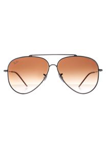 Ray-Ban Aviator Unisex Gunmetal Braun Gradient RB0101S Aviator Reverse