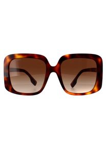 Burberry Square Womens Light Havana Braun Gradient BE4363