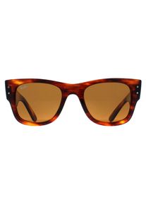Ray-Ban Square Unisex Gestreifte Havanna Braun RB0840S Mega Wayfarer