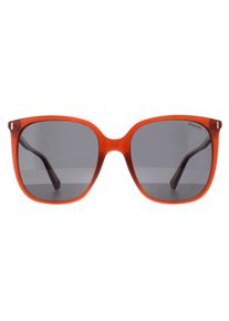 Polaroid Square Damen Orange Grau Polarisiert PLD 6218/S