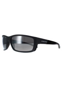 Arnette Rectangle Herren Medium Grau Grau Spiegel Silber Polarisiert AN4336 Frambuesa
