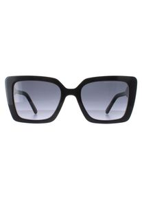 Marc Jacobs MARC 733/S 807 9O gl&Atilde;&curren;nzende schwarze dunkelgraue Sonnenbrille mit Farbverlauf