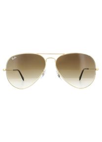 Ray-Ban Sonnenbrille Aviator 3025 Gold Braun Gradient 001/51