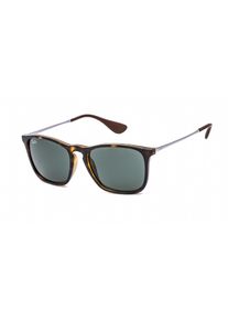 Lunettes De Soleil Ray-Ban Chris 4187 710/71 Tortue & Gunmetal Vert