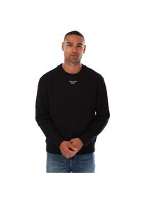 Herren Calvin Klein Jeans Relaxed Baumwoll-Terry Sweatshirt in Schwarz