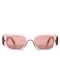 Prada PR17WS 19Q10D transparent Pfirsich hellbraun Sonnenbrille
