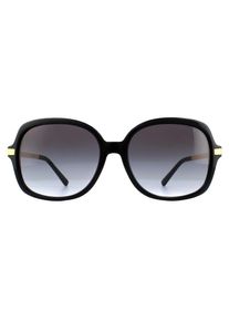 Michael Kors Square Womens Black Gold Grey Grey Gradient Lunettes de soleil