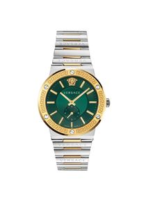 Versace VEVI00420 Herrenuhr Greca Zweifarbig Gr&uuml;nes Zifferblatt