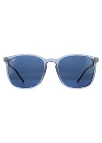 Ray-Ban Square Herren Sonnenbrille Transparent Blau mit blauen Verlauf