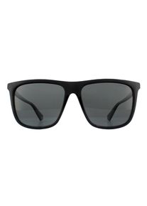Polaroid Square Mens Schwarz Grau Polarisierte Sonnenbrille
