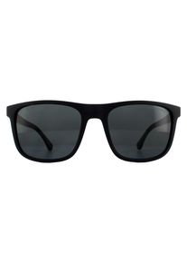 Emporio Armani Sonnenbrille EA4129 504287 Matt Schwarz Grau Gradient