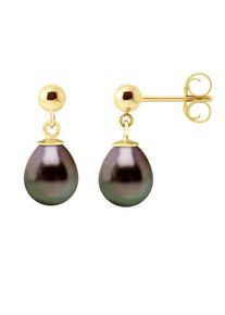 Ohrringe Echte Tahiti-Zuchtperlen Birne 8-9 mm