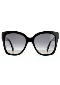 Gucci Square Womens Schwarz Grau Gradient Sonnenbrille