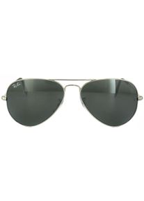Ray-Ban Aviator Unisex Silber Grau Spiegel Sonnenbrille