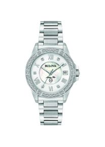 Bulova Marine Star Silber Damen Armbanduhr 96R232