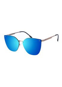 GUANTER Unisex-Sonnenbrille aus Metall in runder Form