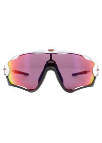 Oakley Wrap Mens Polished White Prizm Road Sunglasses