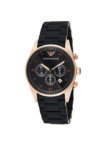 Emporio Armani Elegante Herrenuhr der Marke Armani. Die Uhr hat ein Armband, das auch kleiner gemacht werden kann, das Geh&auml;use hat einen Durchmesser von 43 mm und das Uhrwerk ist Quarz. Marke: ArmaniModellname: AR5905 (43mm)Kategorie: HerrenuhrMaterialien: EdelstahlFarbe: schwarz, bronze