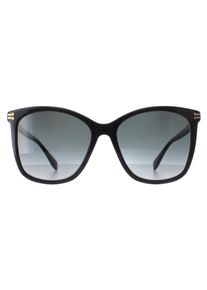 Marc Jacobs MJ 1106/S 807 9O gl&Atilde;&curren;nzende schwarze dunkelgraue Sonnenbrille mit Farbverlauf