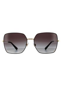 Dolce & Gabbana Dolce & Gabbana Square Womens Schwarz Gold Schwarz Grau Gradient Sonnenbrille