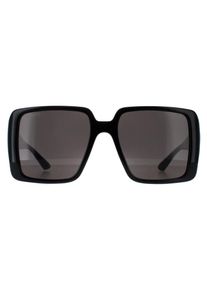 Gucci Square Womens Schwarz mit Gold Grau GG1692S