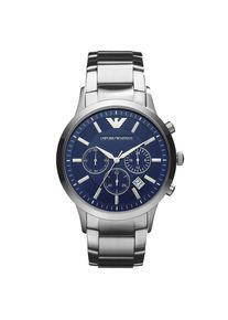 Emporio Armani Elegante Herrenuhr der Marke Armani. Die Uhr hat ein Armband, das auch kleiner gemacht werden kann, das Geh&auml;use hat einen Durchmesser von 43 mm und das Uhrwerk ist Quarz. Marke: ArmaniModellname: AR2448 (43mm)Kategorie: HerrenuhrMaterialien: EdelstahlFarbe: silber