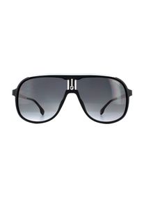 Carrera Aviator Mens Matte Black Dark Grey Gradient Sonnenbrille