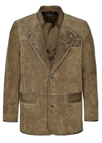 Lederjacke JCC "Trachtenjacke 31022146", Damen, Gr. 54, gr&uuml;n (olive), Obermaterial: 100% Schweinsleder leather pig. Futter: 100% Baumwolle CO., Jacken Lederjacke