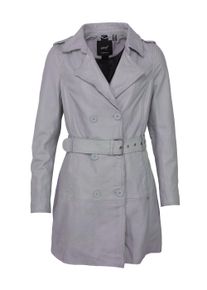 Langjacke Maze "Mantel Culima", Damen, Gr. XS, blau (sky), Obermaterial: 100% Lammleder LEL. Futter: 100% Polyester PES., Jacken Langjacke