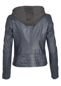 Lederjacke Maze "Lederjacke Mico", Damen, Gr. XS, braun (schwarz braun), Obermaterial: 100% Lammleder LEL. Futter: 100% Polyester PES., Jacken Lederjacke