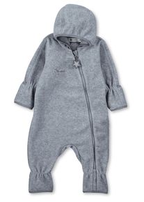 Fleeceoverall Sterntaler "Overall Fleece", Kinder, Gr. 86, EURO, silber (silber meliert), Obermaterial: 100% Polyester PES., Overalls Fleeceoverall