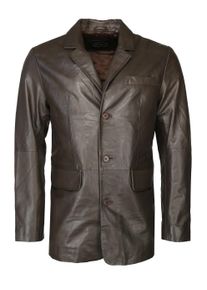 Lederjacke JCC "Lederjacke Armando", Herren, Gr. 62, schwarz, Obermaterial: 100% Lammnappaleder LANA. Futter: 100% Polyester PES., Jacken Lederjacke