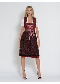 Dirndl JCC "Dirndl 31023115", Damen, Gr. 44, EURO, lila (berry), Obermaterial: 100% Baumwolle CO. Futter: 100% Baumwolle CO., Kleider Dirndl