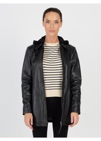 Lederjacke JCC "Lederjacke 3102220", Damen, Gr. 42, schwarz, Obermaterial: 100% Lammnappaleder LANA., Jacken Lederjacke