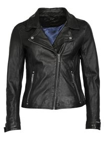 Lederjacke Maze "Lederjacke 42021206", Damen, Gr. XL, schwarz, Obermaterial: 100% Lammleder LEL. Futter: 100% Baumwolle CO., Jacken Lederjacke