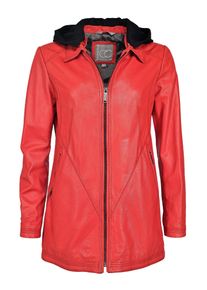Lederjacke JCC "Lederjacke 3102220", Damen, Gr. 38, rot (lava rot), Obermaterial: 100% Lammnappaleder LANA., Jacken Lederjacke