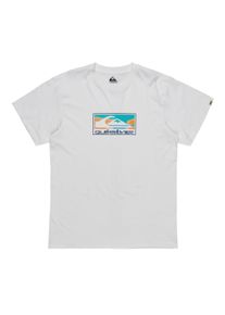 T-Shirt Quiksilver "Ev Gradient Box", Herren, Gr. XS, wei&szlig;, Obermaterial: 100% Walkfrottier;, Shirts T-Shirt