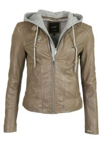 Lederjacke Maze "Lederjacke Mico", Damen, Gr. S, braun (mud), Obermaterial: 100% Lammleder LEL. Futter: 100% Polyester PES., Jacken Lederjacke