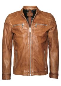 Lederjacke Maze "Lederjacke Flint", Damen, Gr. XL, braun, Obermaterial: 100% Lammleder LEL. Futter: 100% Polyester PES., Jacken Lederjacke