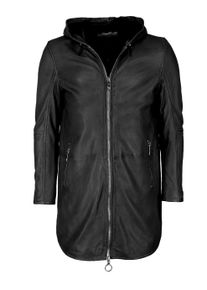 Langjacke Maze "Ledermantel 42020114", Damen, Gr. XL, schwarz, Obermaterial: 100% Lammleder LEL. Futter: 100% Baumwolle CO., Jacken Langjacke
