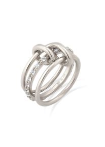 Silberring Elli "Ring mit Kristallen von Swarovski Wei&szlig; 925 Sterling Silber" Gr. 52, silber, Fingerringe, Damen, 52, Silber 925 (Sterlingsilber), Silberring