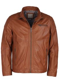 Lederjacke JCC "Lederjacke 3102231", Damen, Gr. 62, braun (cognac), Obermaterial: 100% Lammleder LEL. Futter: 100% Polyester PES., Jacken Lederjacke
