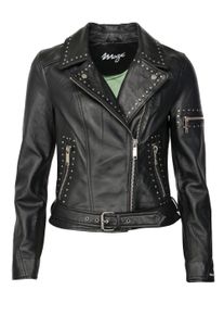 Lederjacke Maze "Lederjacke 42021138", Damen, Gr. XS, schwarz, Obermaterial: 100% Lammleder LEL. Futter: 100% Baumwolle CO., Jacken Lederjacke