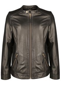 Lederjacke JCC "Lederjacke 31024018", Damen, Gr. XS, schwarz, Obermaterial: 100% Lammleder LEL., Jacken Lederjacke