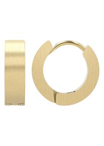 Adelia&acute;s Paar Creolen ADELIA&acute;S "Damen Ohrringe &iquest; Klappcreole aus Edelstahl", gold, Ohrringe, Damen, Edelstahl, Paar Creolen