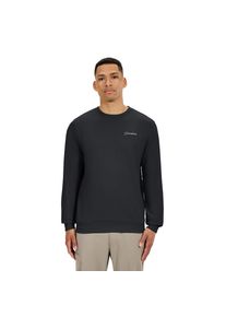 Longsleeve Berghaus "M LOGO CREW LIGHT", Damen, Gr. XS, jet schwarz, Obermaterial: 73% Baumwolle, 22% Polyester, 5% Elasthan, normal, Rundhals, Shirts Longsleeve, superwarme Schicht, sportlicher Stil, Rundhalsausschnitt