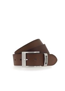 Lederg&uuml;rtel Mustang "Spencer", Damen, Gr. 130, braun (bailys), Rindsleder, unifarben, G&uuml;rtel Lederg&uuml;rtel, &Uuml;berl&auml;nge, Vintagecharakter, 4 cm