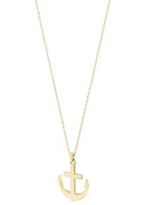 Adelia&acute;s Gliederkette ADELIA&acute;S "Damen Halskette aus Edelstahl 45 cm" Gr. 45, gold, Halsketten, Damen, Edelstahl, Gliederkette