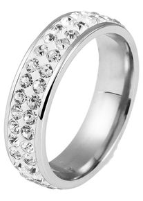 Adelia&acute;s Fingerring ADELIA&acute;S "Damen Ring aus Edelstahl" Gr. 56, silber, Fingerringe, Damen, 56, Edelstahl, Fingerring